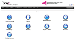 Desktop Screenshot of boyecreativegroup.com